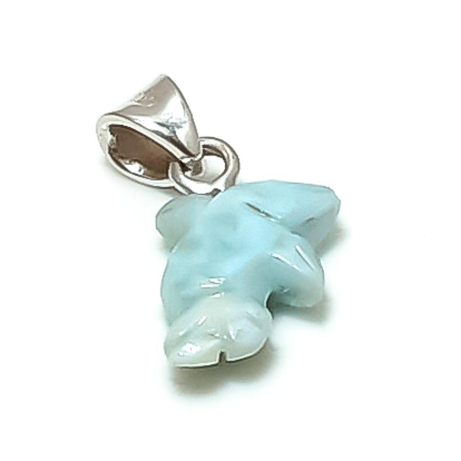

Natural Larimar Gemstone Handmade 925 Sterling Silver Jewelry Pendant 0.71 m7b78