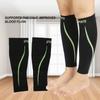 Sports Leg Calf Brace Sleeve Shin Support Compression Running Exercise Black LXL