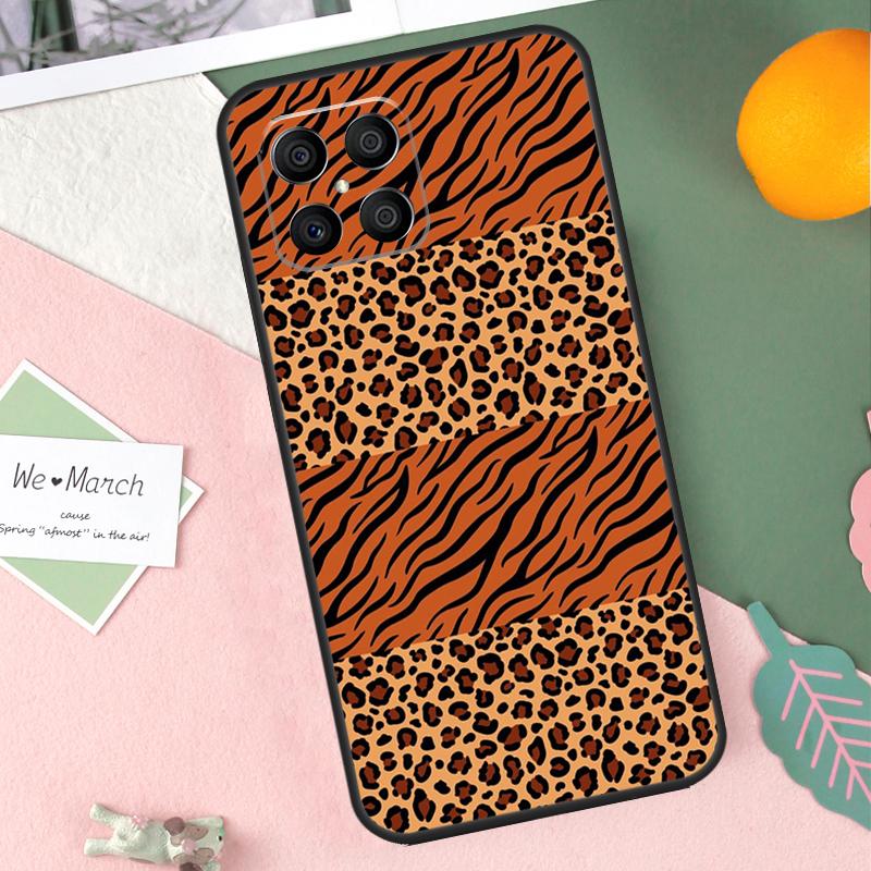 Tiger leopard print panther Case For Honor X8b X9b X9c X9a X8a X8 X9 50 70 90 Lite Honor 200 Lite Magic 7 5 6 Pro Cover
