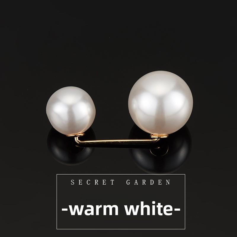 Elegant Fabric Pins with Pearl and Bead Design - Perfect for Securing Clothing, Dresses, and Skirts - Available in Rose Golden, Silver, and White