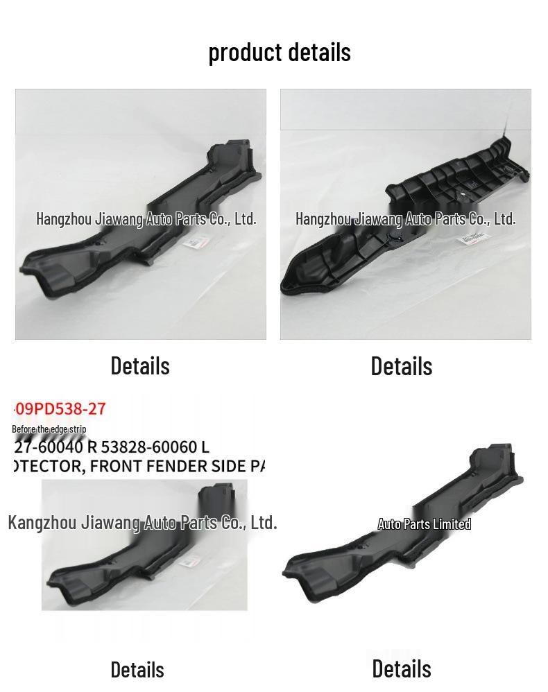 Front Door Side Molding for 2009 Toyota Prado (Right: 53827-60040, Left: 53828)