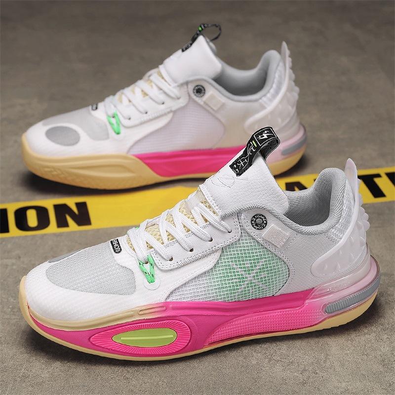 

City 11 Marshmallow Basketball Shoes Male Trend Student High Elastic Actual Sneakers Couple Sneakers Play with Sound 44