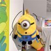Large Capacity Plush Minion Backpack For Girls Cute Cartoon School Bag