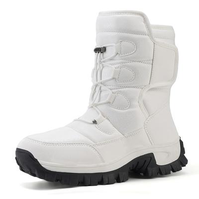 Damen Schneeschuhe Winter Plüsch Warm Paare Plateaustiefel Männlich Rutschfeste Baumwolle Mittelkalb Stiefel
