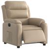 Electric Recliner Chair Cappuccino Brown Artificial Leather
