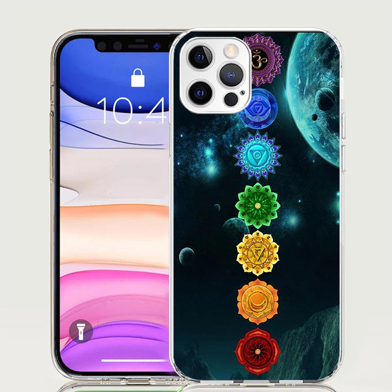 Yoga Chakra Spiritual Energy Universe Phone Case For iPhone 17 Air 16 15 Plus 11 14 Pro Max 13 Mini 12 7 8 + SE Pattern Art Cust