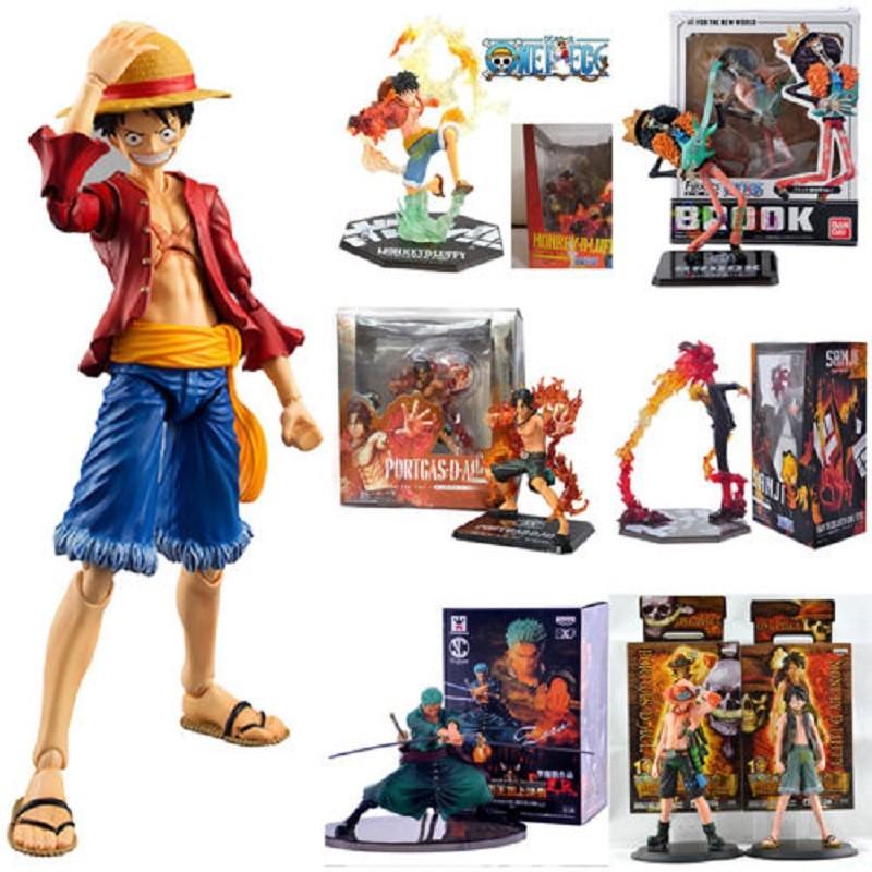 Premium One Piece Pvc Figure Figurine Featuring Monkey D Luffy Ace Zoro Sanji Anime Doll Model