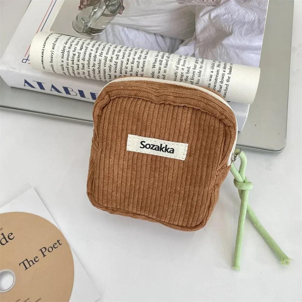 Mulheres Mini Maquiagem Moeda Dinheiro Carteira Bolsas Organizador Kawaii Viagem Pequeno Cosmético Batom Fone De Ouvido Bolsa De Armazenamento Bolsa