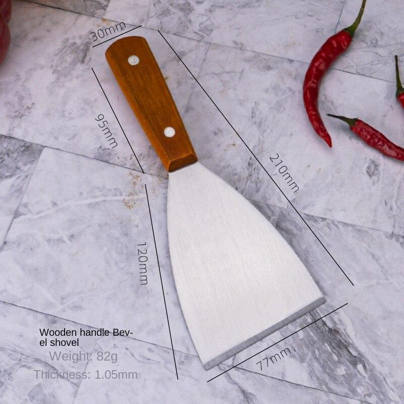 Lopata din otel inoxidabil Maner din lemn Lopata de gatit Lopata Gratar Lopata Clatite Pizza Instrument