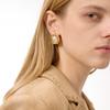 European and American resin pearl stud earrings titanium steel earrings 18k gold stainless steel