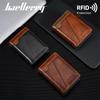 Portofele Scurte Baellerry Design Vintage Protecție RFID pentru Bărbați Portmonee cu Fermoar pentru Monede Bărbați Suport pentru Carduri de Credit ID Business