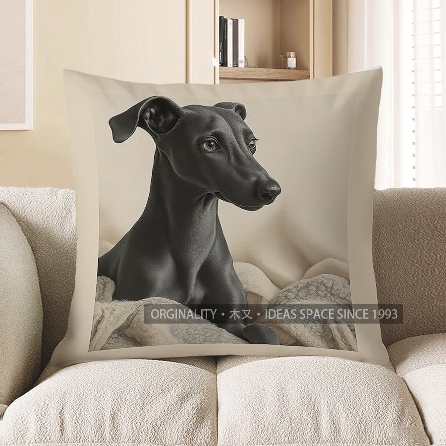 Home Decor Cute Dog-Printed Pillow For Home Decor Pattern Cushion Cover Suitable For Sofa Bedroom Car Pillow Cover