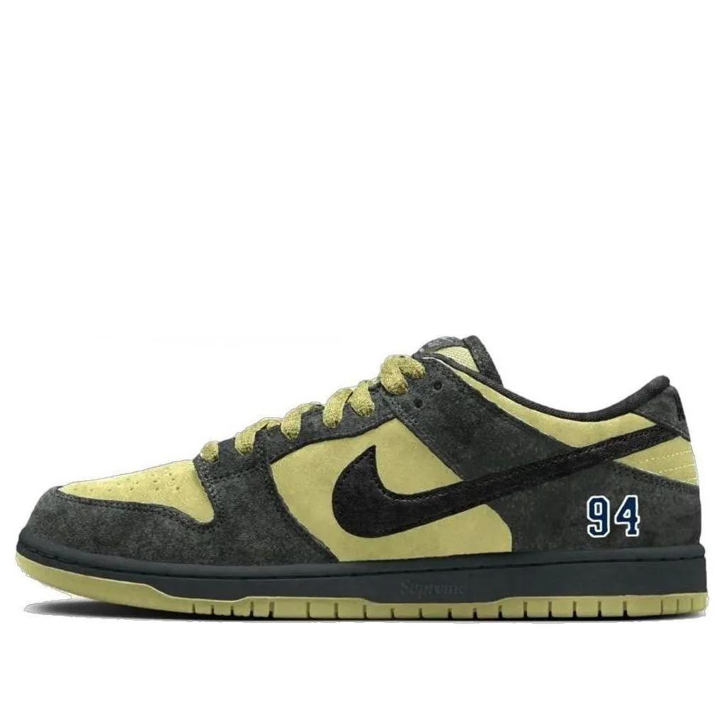 Nike Supreme x Dunk Low SB Camper Green Unisex Sneakers Black HQ8487-300