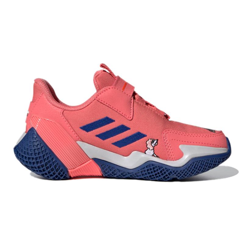Cleofus x Adidas 4Uture Rnr El K Breathable Low Top Kids' Running Shoes Pink Blue Kids' Sneakers FW2415