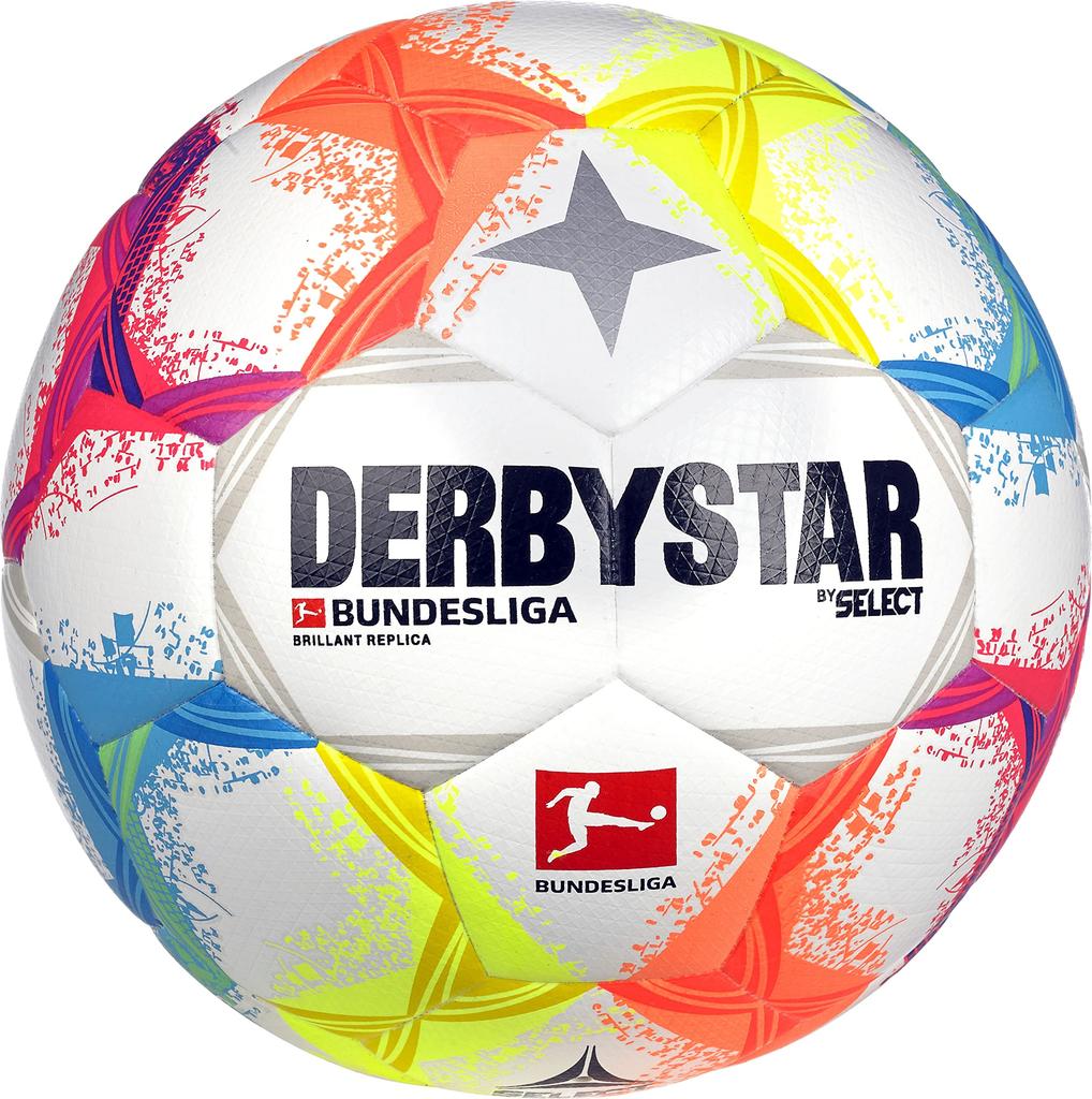 DERBYSTAR Bundesliga BRILLANT Replica Soccer Size for Elementary School Students Ball, 4,