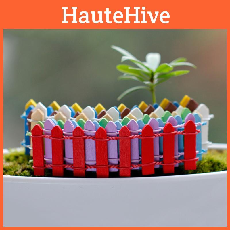 Enchanting Mini Wooden Fence Barrier For Fairy Gardens And Home Decor Microlandschaft