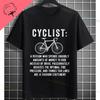 Never Underestimate An Old Guy On A Bicycle Funny Cycling Tshirt Slogan Graphic Design Tee Casual Shortsleev Cotton Tshirt
