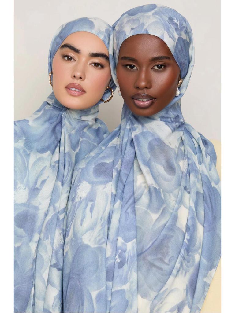 Floral Ethnic Women’s Breathable Modal Rayon Headscarf