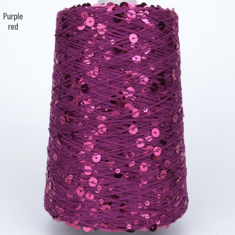 Siyue Ukraine Hand-Woven Cotton Sequin Yarn Fantasy Bead Wool Ball