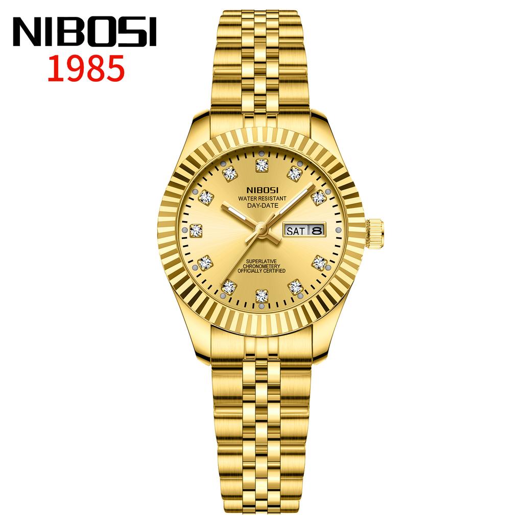 Watch Simple Temperament Women'S Light Luxury Watch Retro Niche Calendar Small Green Women'S Watch