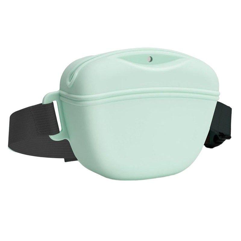 Silicone Pet Treat Bag: Waterproof, Portable Waist Bag for Outdoor Use