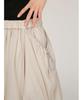 Emi Tucked Drawstring Volume LGRY Women's Skirt, 13WFS254079,