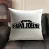 Brand P-Papa J-John'S Cushion Cover Summer Breathable Linen Organic Fabric Double-Sided Printing Sofa Pillow Case Home Decor