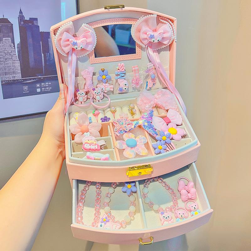 

1 июня Подарочная коробка с принцессными аксессуарами для волос: Детские заколки для волос, шпильки, резинки и головные уборы