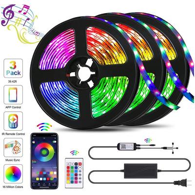 Bande Lumineuse LED Étanche 12V avec Options Sept Couleurs 5050 RGB
