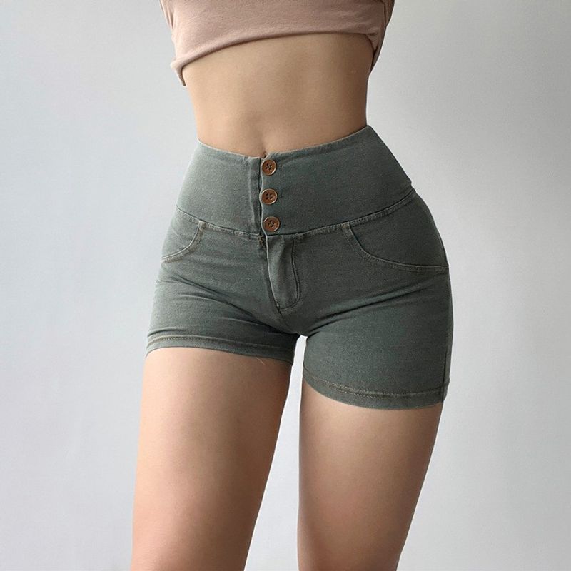 

Yoga Denim Women s Sexy Fitness Breathable Dance Shorts Turquoise S