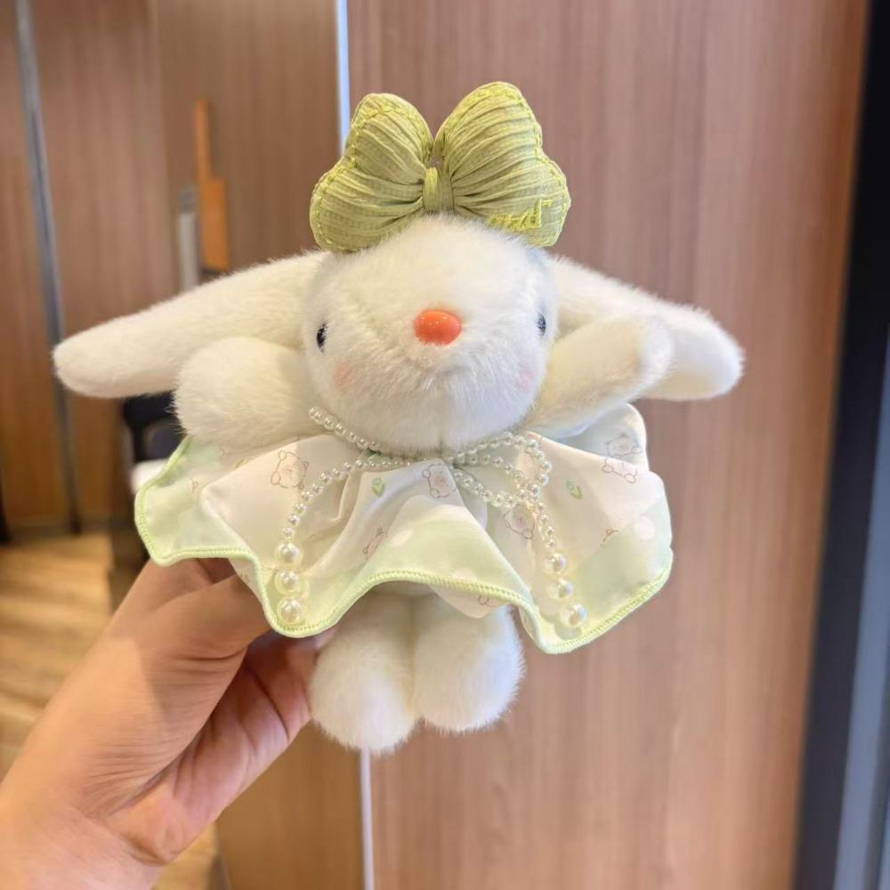 19cm Rabbit Pendant Soft Plush Rabbit Key Ring Lovely Plush Keychains Girls Gift