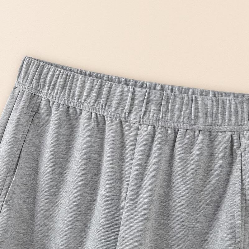 Shechi Women's Elastic Waist Solid Color Casual Long Pants