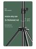 Multi-Functional Floor Tripod Phone Holder with Ring Light for Live Broadcast & Photography