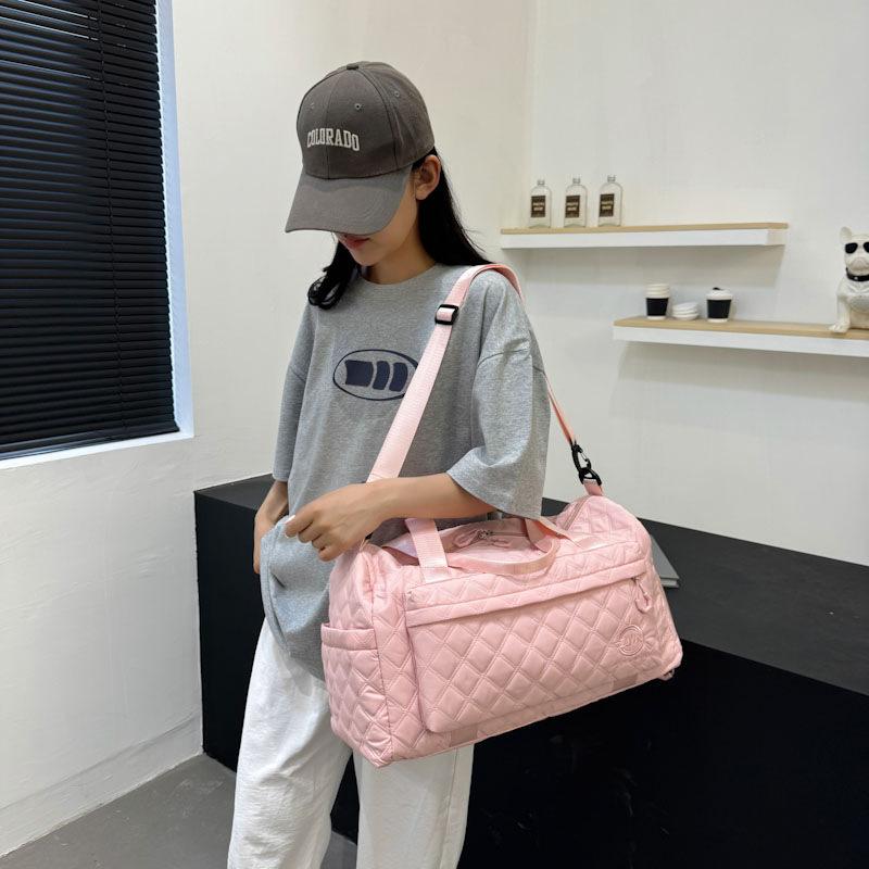 Fashionable and Lightweight Hand-heeled Travel Bag Boarding Luggage Bag Dry and Wet Separation Sports Gym Bag Can Be Used To Pull Rod and Shoe Bin