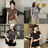 Cotton Short Sleeve T Shirt For Women With Slim Fit And Round Neck Summer Casual Style