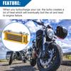 X AUTOHAUX M12 Schnittstelle Kühler Universal Dilt Bike Pit Bike Monkey Bike ATV Quad 50CC-160CC Motor Goldton