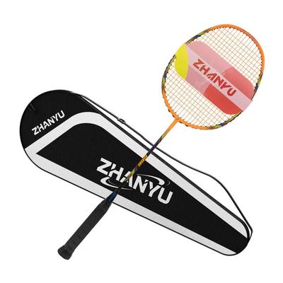 Badminton Carbon Suitable for for Adult and Child Includes Storage Racket, 100% Fiber, Lightweight, Beginners, Practice, Training, Pre-strung,