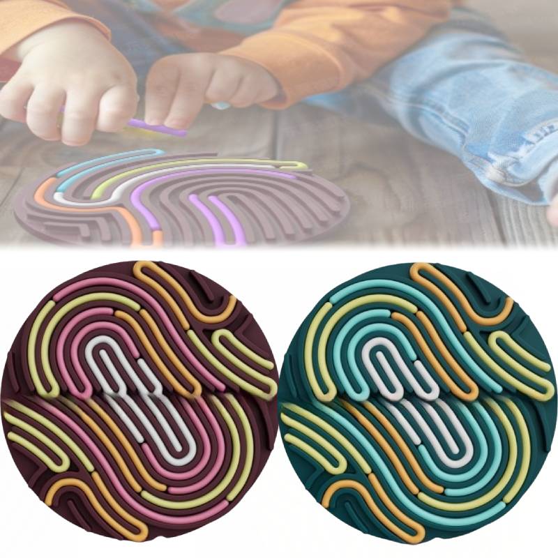 Sensory Board Activity Silicone Stress Relief Toy Kids Adults Educational Tool