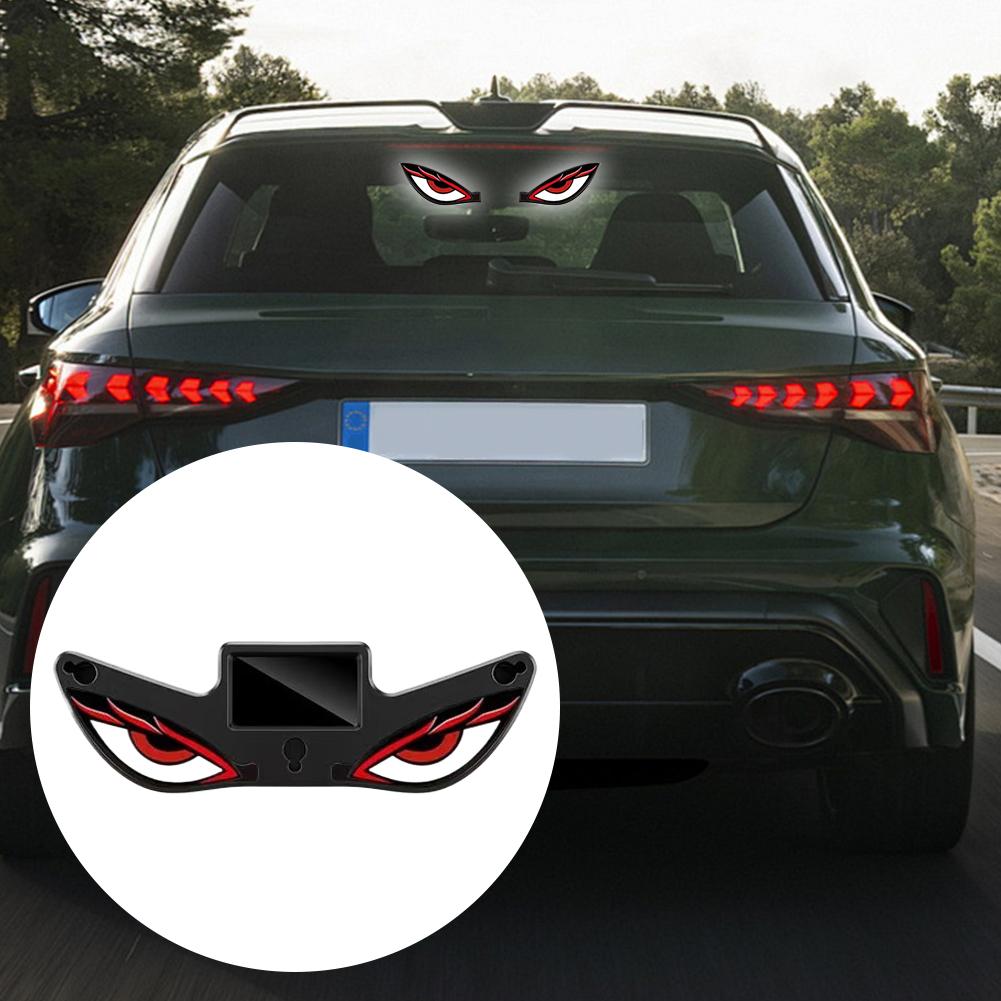 Solar Powered Car Demon's Eye LED Neon Light Cool DEMON EYE Ambient Light Car Decorative Atmosphere Lamp No Wiring Required