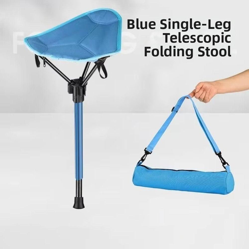 Aluminum Zinc Zinc Alloy Tripod Stool Folding Chair Stable Adjustable Hiking Chair  Travel