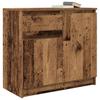 Sideboard with Drawer Rustic Wood Look 71 x 35 x 65 cm Engineered Wood