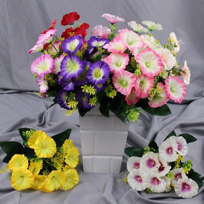 34CM Artificial Flowers Fake Morning Glory Home Decoration