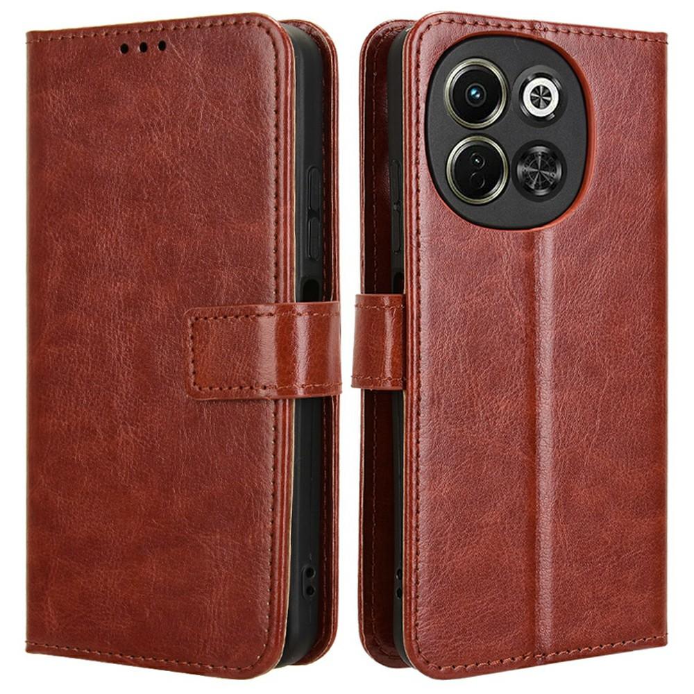 

Для TECNO Spark 30 5G KL8/Pova 6 Neo 5G Чехол-кошелек из ПУ кожи с текстурой Crazy Horse D