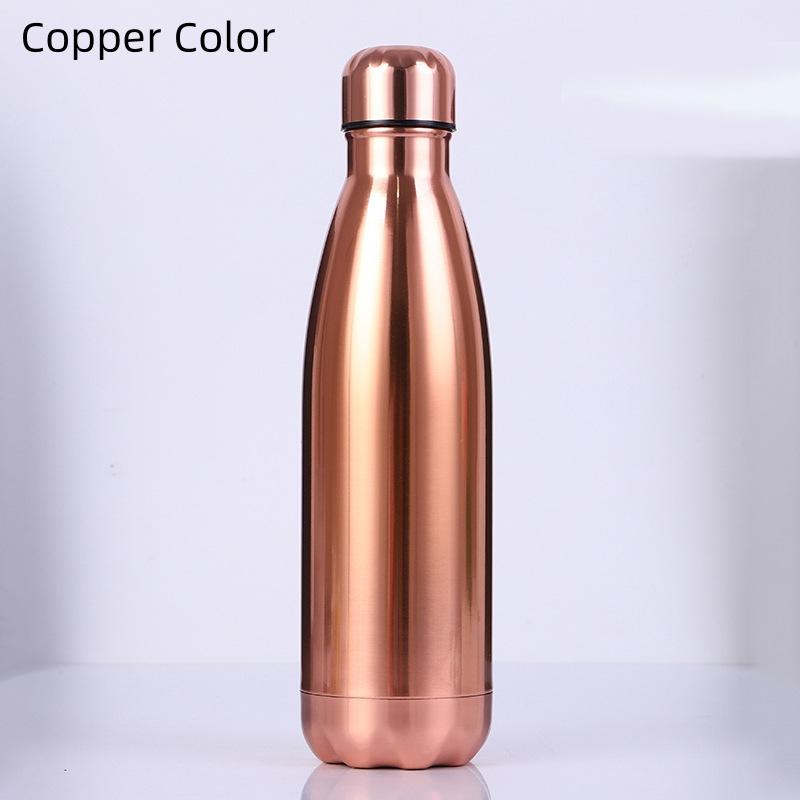 500ml Double Wall Stainles Steel Water Bottle Thermos Bottle Keep Hot and Cold Cola Cup Insulated Vacuum Flask Sport Individual