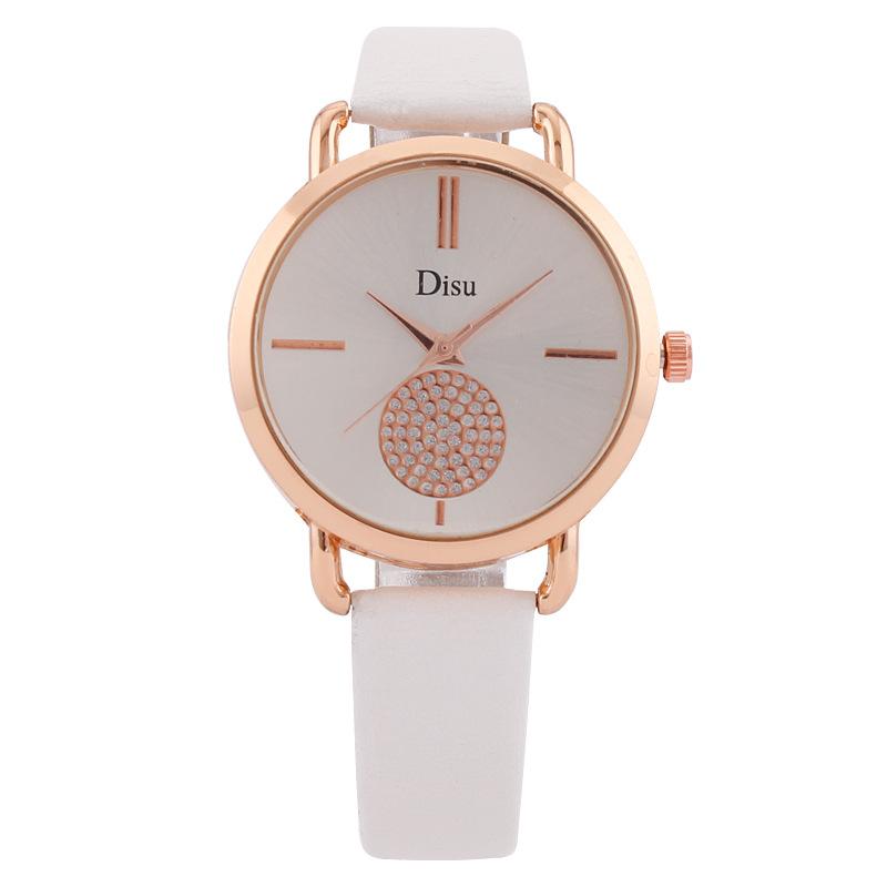 

Обработка на заказ новая версия INS стиль мода простой ремень женские часы женские часы кварцевые часы студентка девушка белый