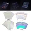50 Pieces Transparent Holographic Trading Cards Film