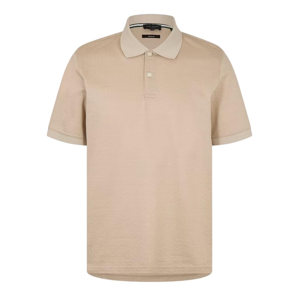Ted Baker Mens Auguso Textured Jacquard Polo Shirt