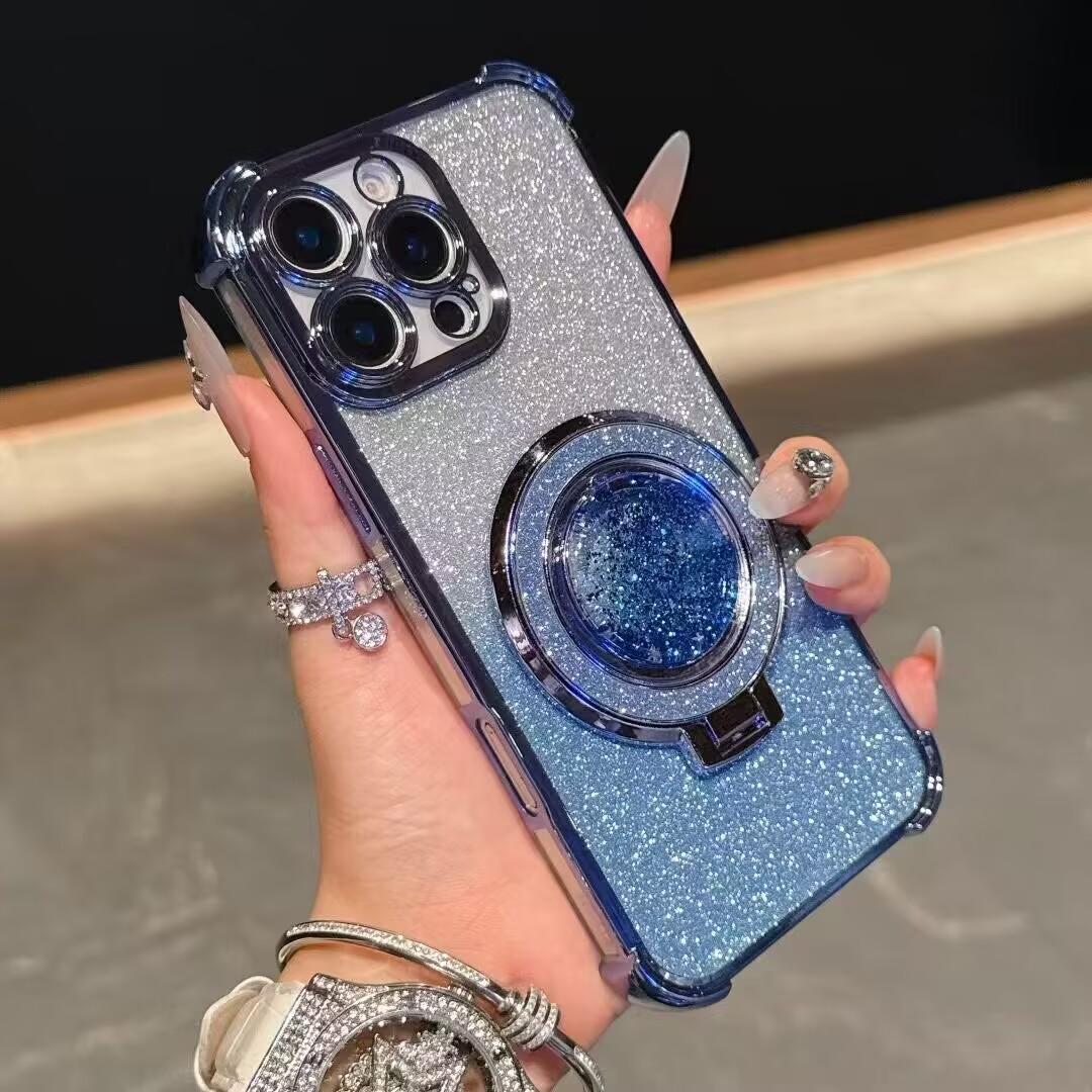 

Shockproof Bling Quicksand Glitter Stand Case For Xiaomi Redmi Note 15 14C 14 Pro+ 14 Pro 14S 13C 13 Pro+ 13 Pro 13R 12C 12 Pro 12S 11 Pro 10C 10 Pro Redmi Note 10 4G синий