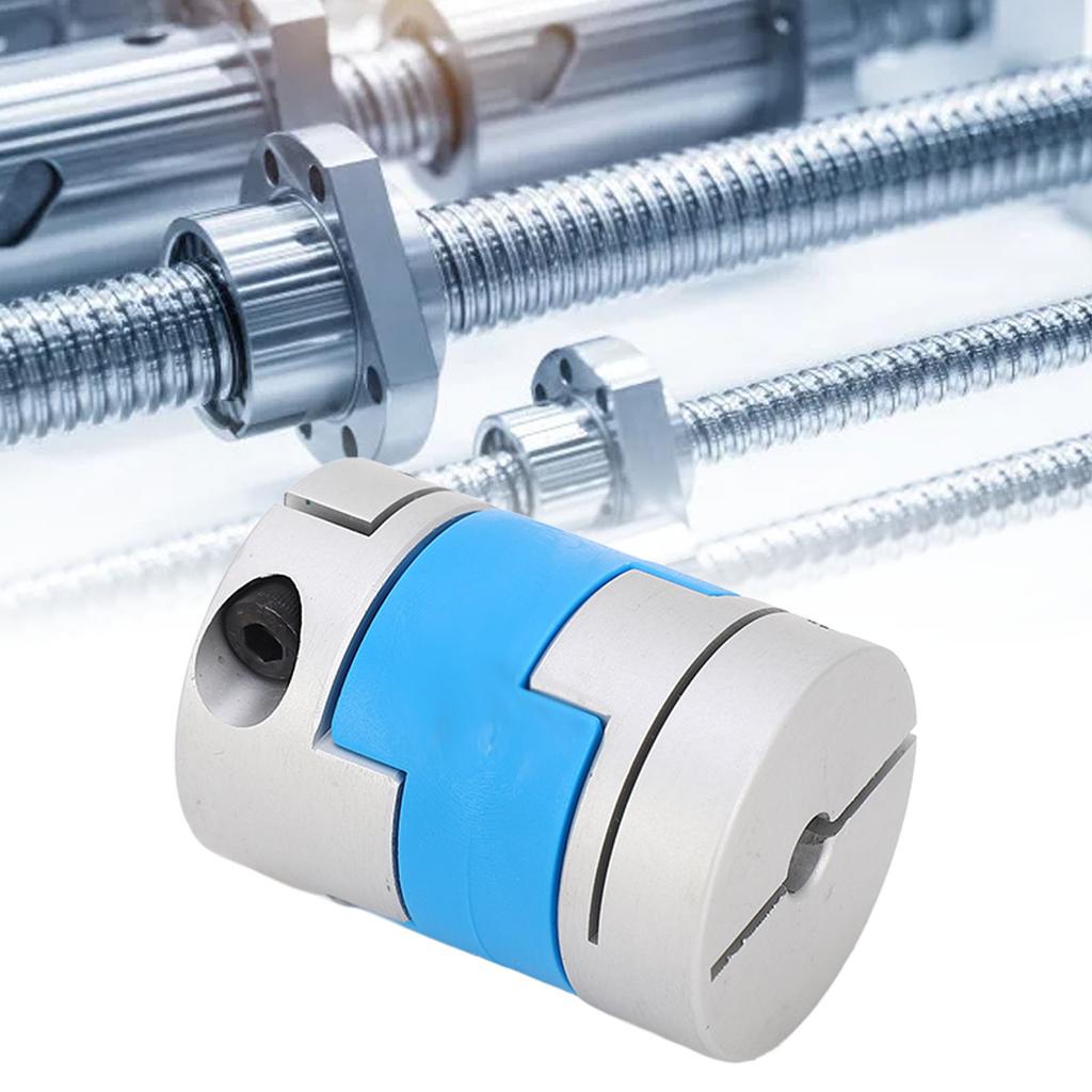 Flexible Shaft Coupler Sliding Design Large Torsion Aluminum Alloy PA66 Shaft Coupler for Servo Motor Screw M4