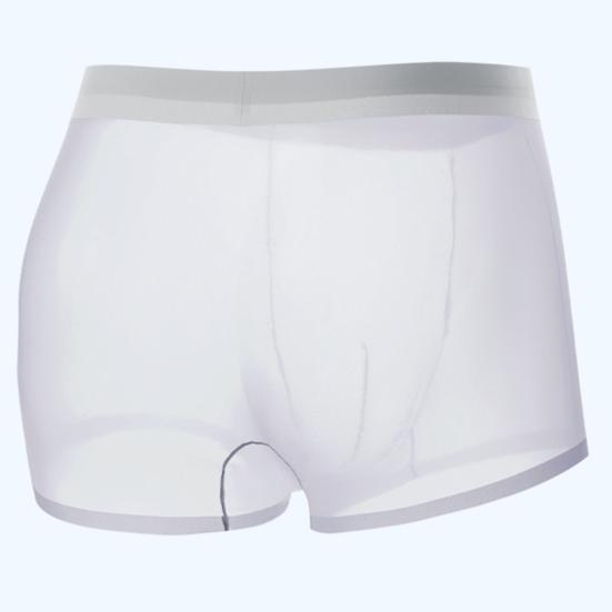 Herren Boxer Unterwäsche Elastisch Mittlere Taille Atmungsaktiv Slim Fit Shorts Slips Reine Farbe U-Konvex Design Ultra Dünn Nahtloses Netzgarn Panties Tägliche Kleidung